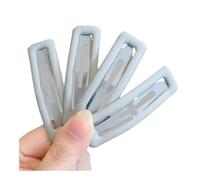 Lot de 4 barrettes à cheveux rectangulaires givrées pour femme - Pour organiser des épingles à cheveux cassées - Pinces à cheveux tendance - Accessoires de coiffure - Bleu