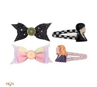 Lot De 4 Barrettes Mercredi - Mercredi Multicolore TU