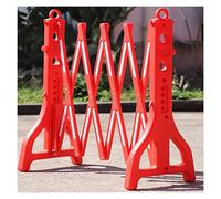 Lot de 4 barricades réfléchissantes extensibles de 4 à 96 cm de haut, pliables, remplies d'eau pour la sécurité des événements et le contrôle de la circulation - Durable et très visible