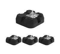 Lot de 4 bases pour unité extérieure de climatisation, base de support pour climatisation sans conduits, coussinet anti-vibratoire, support résistant pour sol extérieur