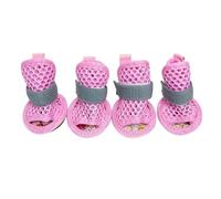 Lot de 4 Baskets Confortables pour Chiots en Tissu Doux et léger, Chaussures d ' été pour Chien, évite Les blessures Lors des activités de Plein air, Chaussures Souples pour Chien, Patte de Botte