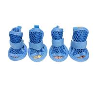 Lot de 4 Baskets Confortables pour Chiots en Tissu Doux et léger, Chaussures d ' été pour Chien, évite Les blessures Lors des activités de Plein air, Chaussures Souples pour Chien, Patte de Botte