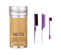 Lot de 4 bâtons cirés pour cheveux avec peigne à cheveux - Bâtons lisses pour pommade à cheveux - Pour contrôler les bords - Accessoires pour cheveux