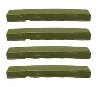 Lot de 4 bâtons de cire pour cabochon lapidaire, coupe et polissage, cire lapidaire DOP verte