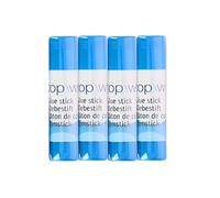 Lot de 4 Bâtons de Colle pour Papier Format Stick Rétractable Topwrite Bleu