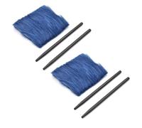 Lot de 4 bâtons de friction électrostatiques et 2 coussinets en fourrure pour laboratoires scolaires et enseignement