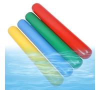 Lot de 4 bâtons flottants gonflables pour piscine | Design gonflable léger qui s'adapte facilement aux rivières, lacs, plages, fêtes, vacances, w nds et réunions de famille