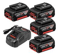 Lot de 4 batteries 5Ah 18V + chargeur GAL 1880 CV BOSCH Professional