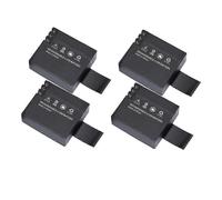 Lot de 4 batteries 900 mAh compatibles avec SJcam Geekpro Ablegrid, caméra d'action sport HD étanche