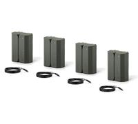 Lot de 4 Batteries NP-FZ100 avec entrée USB-C 2400 mAh Compatible avec Sony FX3, FX30, A6600, A6700, A9, A9 III, A7S III, A7R III, A7C, A7 III, A7 IV, A7R IV, A1 II, ZV-E1 TNP-FZ100-GN-4