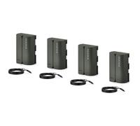 Lot de 4 batteries rechargeables LP-E6P 2400 mAh avec entrée USB-C | Compatibles avec les appareils Canon EOS R5/R6 Mark II, R7, R6, R5, R, 5D Mark IV, 6D, 7D Mark II, 90D, 80D, 70D, 60Da TLP-E6P-GN-4