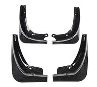 Lot de 4 bavettes de Protection pour Tesla Model Y 2017-2023, Finition Noir Mat/Fibre de Carbone, en ABS.