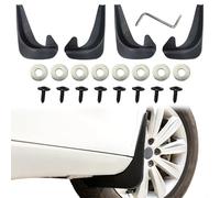 Lot de 4 bavettes Garde-Boue Avant et arrière sans perçage - Accessoires extérieurs de Voiture universels pour la Plupart des Voitures - Noir