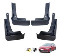 Lot de 4 bavettes garde-boue de voiture sans perçage, compatibles avec VW Golf 8 MK8 GTI/R/R line 2020-2024, protection de pneu toutes saisons et protection de peinture, noir
