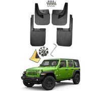 Lot de 4 bavettes Garde-Boue pour Jeep Wrangler JL JK 2008-2023, Car Splash Fender Garde-Boue, Accessoires Automobiles à Protection intégrale