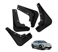 Lot de 4 bavettes garde-boue pour Kia EV4 2025+, protections en polypropylène noir, trous pré-percés pour une installation facile, ensemble de protection des passages de roue avant et arrière
