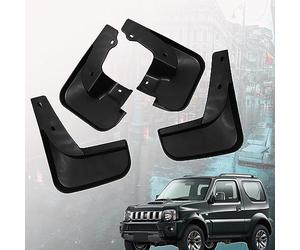 Lot De 4 Bavettes Garde-Boue pour Suzuki Jimny 2005-2018, Garde Boue Voiture Avant Arrière Spécifique, Anti-Éclaboussures Bavettes Protection Carrosserie Accessoires