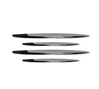 Lot de 4 becquets Pare-Chocs Avant Voiture, Garniture décorative, compatibles avec Mercedes Benz Classe GLC X254 GLC260 300 A-MG 2023, Accessoires(Silver)