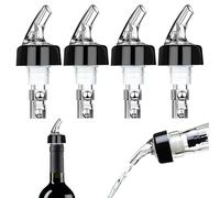 Lot de 4 becs verseurs de bouteille, doseurs de 3 cl - Bec verseur pour spiritueux - Bec verseur pour bouteilles, distributeur de liqueur, doseur de 3 cl pour bouteilles, vin, spiritueux, cocktails,
