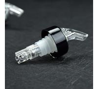 Lot de 4 becs verseurs mesurés de 30 ml pour vin et spiritueux avec valve à roulement à billes à libération automatique pour barmen et propriétaires de bar à domicile