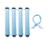 Lot de 4 bigoudis sans chaleur pour une nuit - Fer à friser sans chaleur pour protéger les cheveux - Il suffit de les sécher à l'air libre pour coiffer les cheveux - Ensemble de bigoudis paresseux en