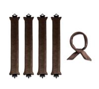 Lot de 4 bigoudis sans chaleur pour une nuit - Fer à friser sans chaleur pour protéger les cheveux - Il suffit de les sécher à l'air libre pour coiffer les cheveux - Ensemble de bigoudis paresseux en