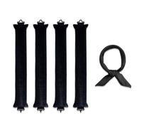 Lot de 4 bigoudis sans chaleur pour une nuit - Fer à friser sans chaleur pour protéger les cheveux - Il suffit de les sécher à l'air libre pour coiffer les cheveux - Ensemble de bigoudis paresseux en