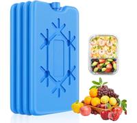 Lot De 4 Bloc Glace Pour Sac Isotherme,200 Ml Chacune Réfrigérants Pour Le Déjeuner De Congélation S Pour Glacière