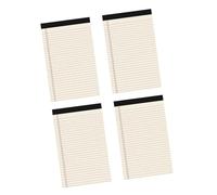 Lot de 4 bloc-notes lignés déchirables pour livres à gratter, fournitures scolaires, petits bloc-notes juridiques