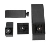 Lot de 4 blocs abrasifs de polissage, rabots, polissoirs, remplaçables, pour le traitement des coins et des bords, noir