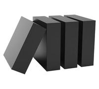 Lot de 4 blocs amortisseurs en caoutchouc 100 x 50 mm, coussinets carrés en caoutchouc adaptés aux équipements d'atelier et aux appareils lourds.(100x50x10mm)