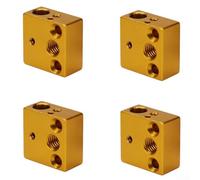 Lot de 4 blocs chauffants en laiton pour 3 Pro, pour CR-10 et modèles compatibles, 10 x 10 x 20 mm, conductivité thermique améliorée
