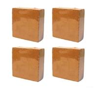 Lot de 4 blocs compressés en fibre de coco naturelle de taille moyenne 300 g pour une utilisation dans des plates-bandes surélevées, des conteneurs et des couches de substrat