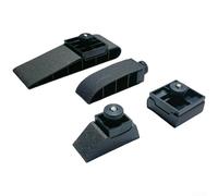 Lot de 4 blocs de ponçage multi-applications pour garniture en bois, accessoires en cuir et correction de finition de véhicule (blanc)