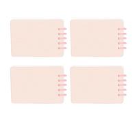 Lot de 4 blocs-notes à double bobine, 160 pages larges, ligné, petit bloc-notes de poche, bloc-notes pour écrire, prendre des notes, bloc-notes rechargeable