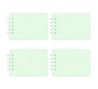 Lot de 4 blocs-notes à double bobine, 160 pages larges, ligné, petit bloc-notes de poche, bloc-notes pour écrire, prendre des notes, bloc-notes rechargeable