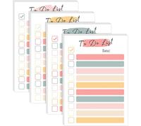 Lot de 4 blocs-notes adhésifs pastel de 10,2 x 15,2 cm - 200 feuilles de planificateur quotidien, cadeaux de bureau amusants (couleur bonbon)