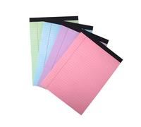 Lot de 4 blocs-notes colorés au format lettre, 50 feuilles lignées, chaque bloc-notes pour la prise de notes, la planification, les fournitures scolaires, bloc-notes coloré, bloc-notes élégant et