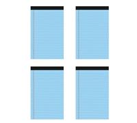 Lot de 4 blocs-notes de poche lignés en papier à gratter - Fournitures de bureau juridiques déchirables
