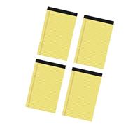 Lot de 4 blocs-notes de poche lignés en papier à gratter - Fournitures de bureau juridiques déchirables