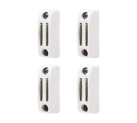 Lot de 4 Bloqueurs de Manivelle Magnétique Blancs pour Volets Roulants - Support Mural Aimanté - Fixation et utilisation Facile - Convient à Toutes les Manivelles - Hauteur Réglable