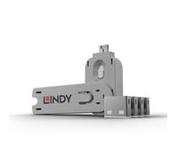 Lot de 4 bloqueurs de ports USB Lindy blancs, 40454