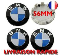 Lot de 4 BMW Logo 56mm BLANC BLEU Centre De Roue Cache Moyeu Jante emblème jantes insigne Cache-moyeux