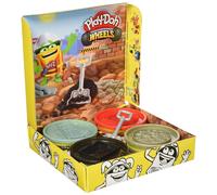 Lot de 4 bo tes de p te modeler Play-Doh Wheels extra-larges, 4 couleurs non toxiques