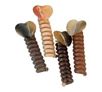 Lot de 4 bobines de cheveux en pour cheveux épais - Support de queue de cheval sans dommage - Élastiques souples et extensibles