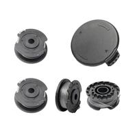 Lot de 4 Bobines de Fil + 1 Cache-Bobine pour Coupe-Bordure Bosch, Compatible avec Art 23 SL et Art 26 SL, Pièces de Rechange