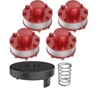 Lot de 4 Bobines de Fil de Rechange pour Débroussailleuse Ein-hell 3405096,Bobine de Rechange Accessoire de Débroussailleuse pour Ein-hell GE-CT 36/30 LI E SOLO,AGILLO 36/255 BL,AGILLO 18/200