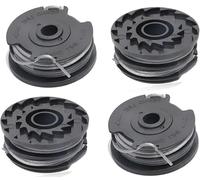 Lot de 4 bobines de Fil pour Coupe-Bordure - 6 m de diamètre - 1,6 mm de diamètre - avec F016800351 - en Nylon - pour débroussailleuse Bosch Art 24 24+ 27 27+ 30 30LI 30-36 LI