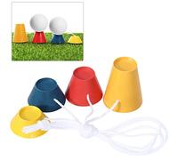 Lot de 4 bobines de Golf d'hiver en Caoutchouc pour Golf en Plastique avec différentes hauteurs pour Praxis Driving Range Mat
