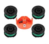 Lot de 4 bobines de rechange pour débroussailleuse avec capuchon, alimentation automatique, 6,1 m, fil en nylon robuste pour GH3000 LST540 LST540B GH3000R, pièces Green Garden Eater
